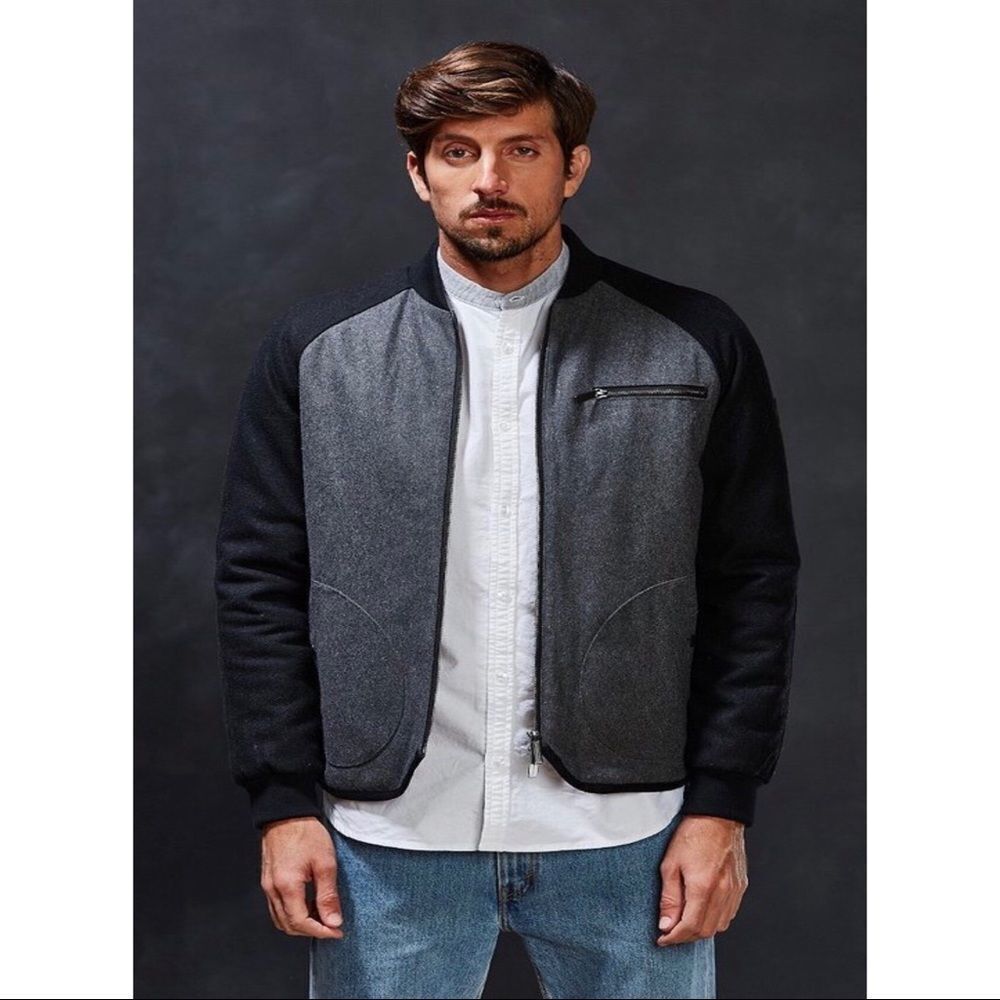 UO | Native Youth Raglan Bomber Jacket, medium